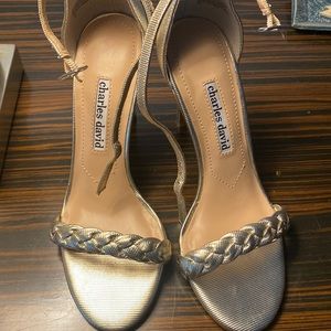 Bought these shoes have never been worn. They are a size 5M Charles David Heels.